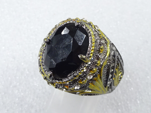 COLORED STONE FASHION RING / JP SIZE 21